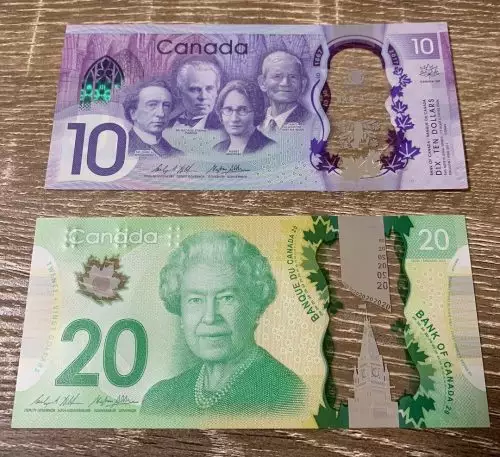 Counterfeit Canadian $20 Dollar Bills