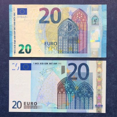 Counterfeit €20 Euro Bills